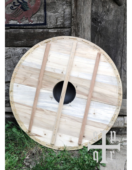 Viking round wooden shield to paint