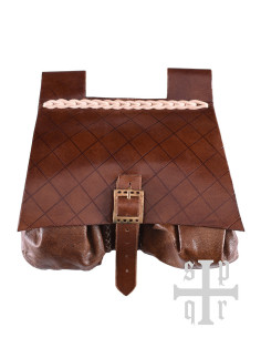 Medieval leather bag, XIV century, various colors