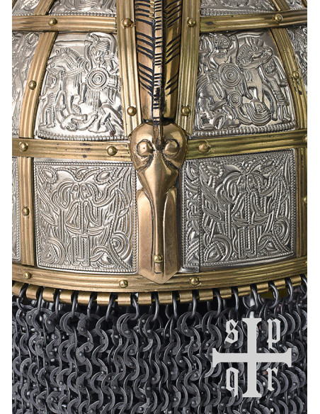 Decorated Viking helmet Valsgärde,...