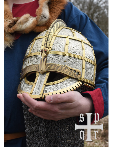 Decorated Viking helmet Valsgärde,...