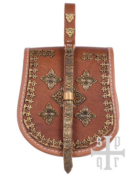 Viking leather bag model Birka