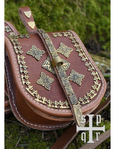 Viking leather bag model Birka 2