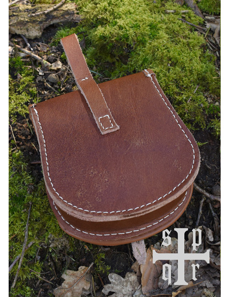 Viking leather bag model Birka