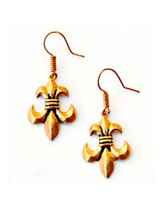 Medieval Fleur de Lis Earrings 2