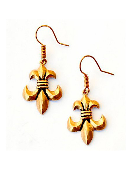 Medieval Fleur de Lis Earrings