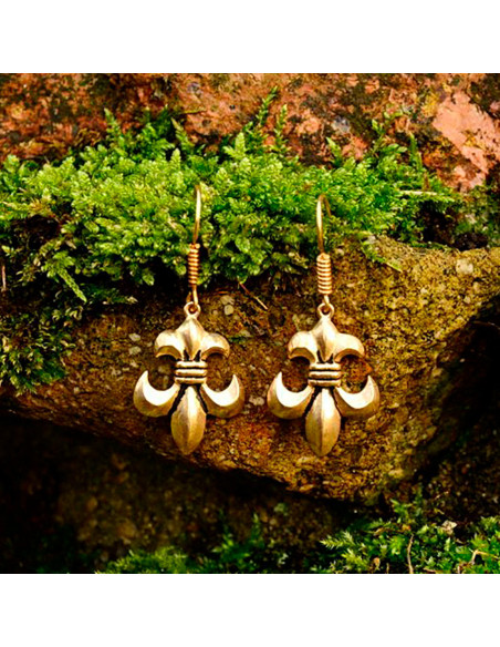 Medieval Fleur de Lis Earrings