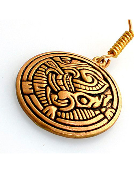 Viking earrings captivating beast