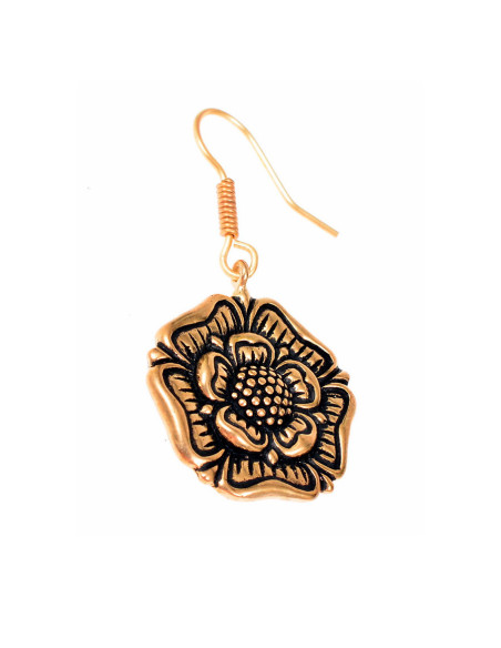 Tudor Rose English Medieval Earrings,...