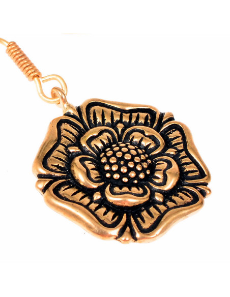 Tudor Rose English Medieval Earrings,...