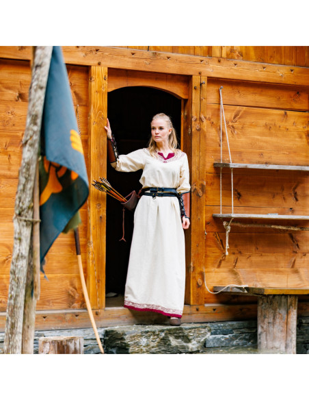 Viking dress model Lagertha, bicolor...
