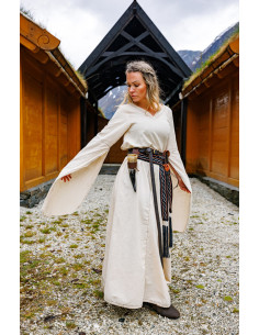 Medieval dress trumpet sleeves model Begina 2