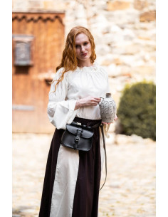 Classic medieval blouse Emma model, natural white color