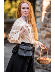 Medieval women's blouse Bettina, hemp