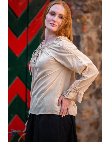 Medieval women's blouse Bettina, hemp Medieval women's blouse Bettina, hemp