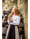 Medieval blouse model Tilda, white color