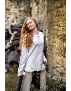 Medieval blouse model Tilda, white color 2