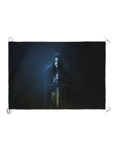 Banner-Flag Jon Snow Game of Thrones (70x100 cms.)
 Material-Satin