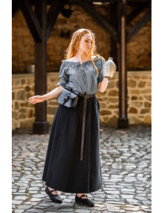 Medieval skirt woman Smilla, black