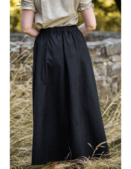 Medieval skirt woman Smilla, black Medieval skirt woman Smilla, black