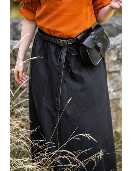 Medieval skirt woman Smilla, black Medieval skirt woman Smilla, black