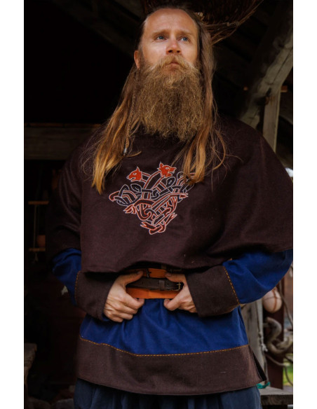 Viking Gugel in Brown Bjomolf Wool
