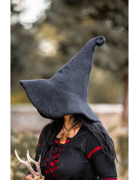 Glinda model witch hat, black color
