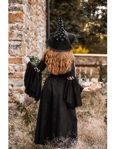 Star model witch hat, black color 2