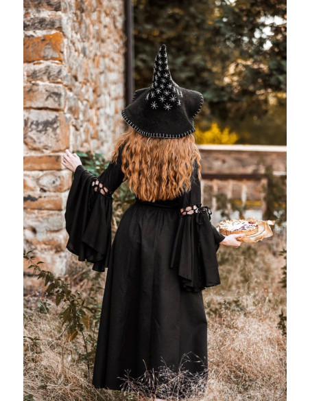 Star model witch hat, black color Star model witch hat, black color