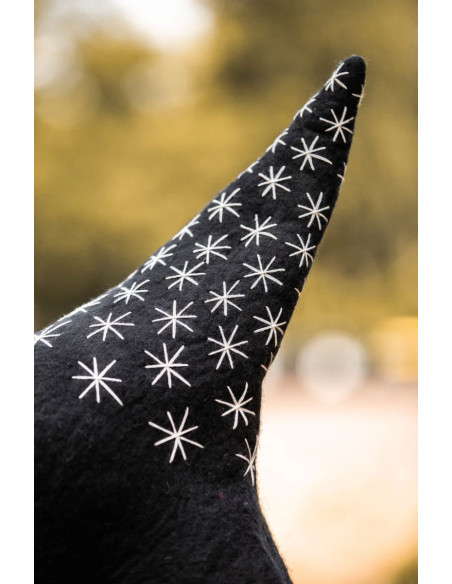 Star model witch hat, black color Star model witch hat, black color