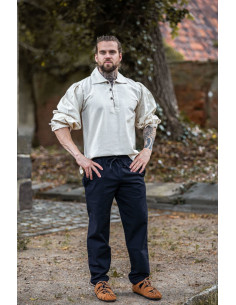 Medieval shirt Ferdinand model, natural white 2