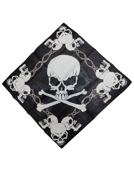Black skull pirate bandana Black skull pirate bandana