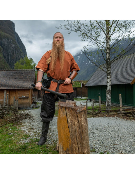 Viking tunic short sleeve Olaf, red