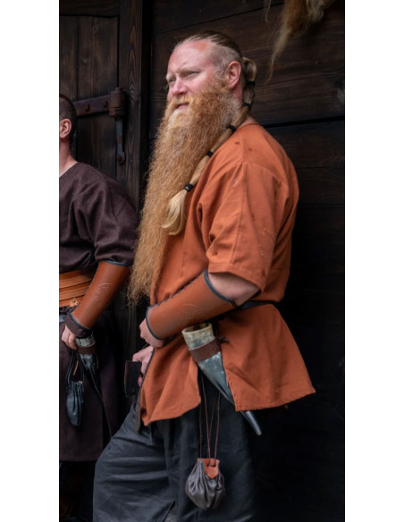 Viking tunic short sleeve Olaf, red