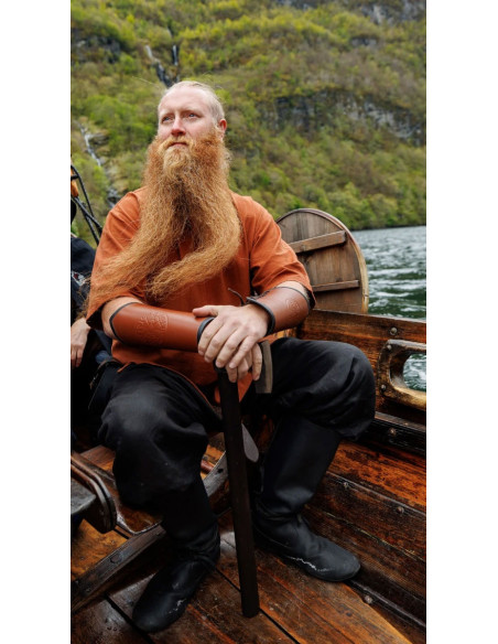 Viking tunic short sleeve Olaf, red