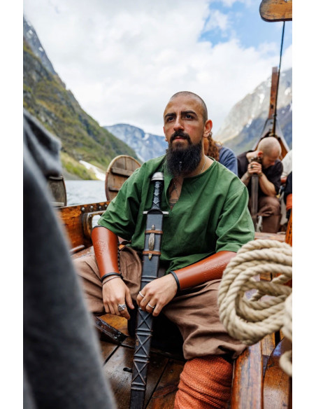 Viking tunic short sleeve Olaf, green