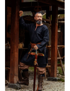 Olvisson Viking tunic, black wool