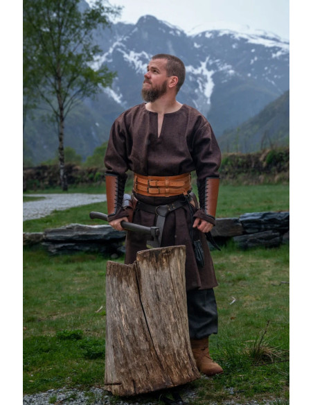 Olvisson Viking tunic, brown wool