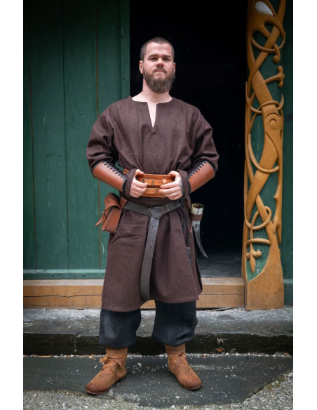 Olvisson Viking tunic, brown wool