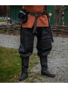 Wodan linen Viking trousers, black