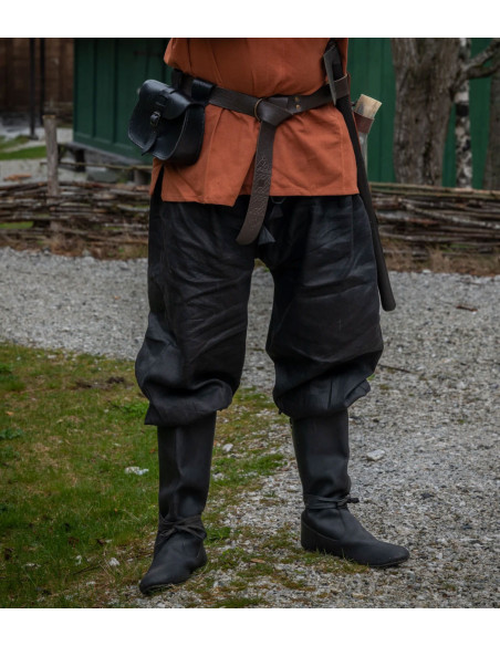 Wodan linen Viking trousers, black