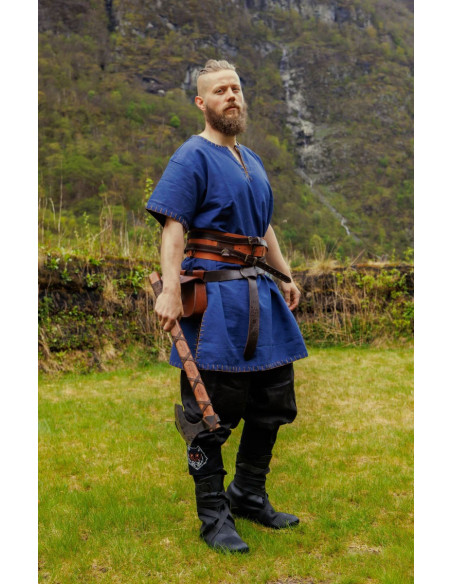 Wodan linen Viking trousers, black