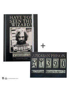 Hardcover notebook and bookmark - Sirius Azkaban from...