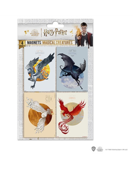 Set of 4 magnets - Magical Creatures...
