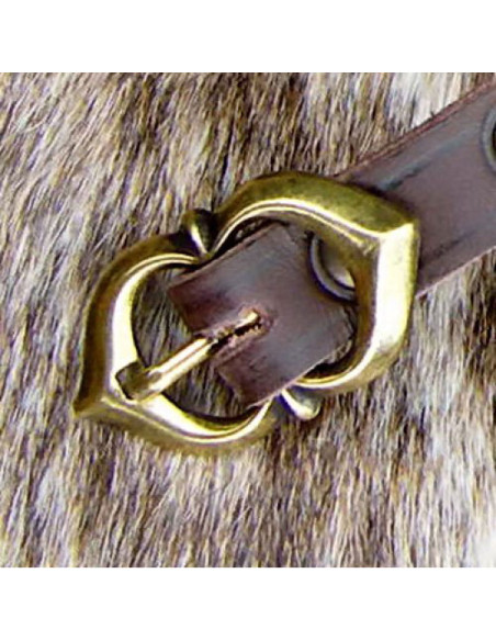 Narrow medieval leather belt,...