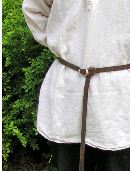 Narrow medieval leather belt,...