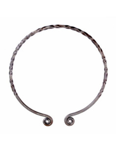 Celtic Neck Torque with spiral finishes 2