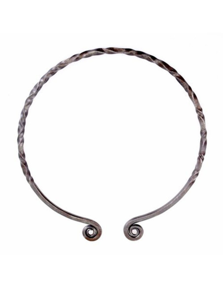 Celtic Neck Torque with spiral finishes