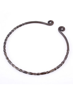 Celtic Neck Torque with spiral finishes