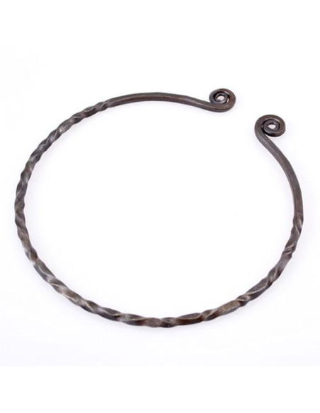 Celtic Neck Torque with spiral finishes