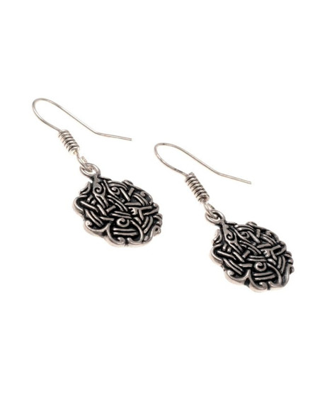 Viking earrings with intertwined knots